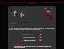 Tablet Screenshot of lapanties.com